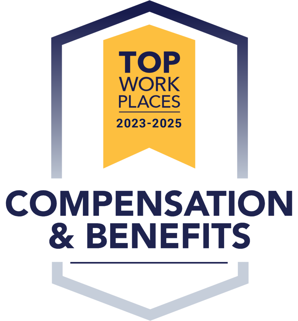 Top Work Places for Compensation & Benefits 2023-2025
